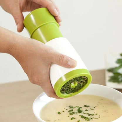 Manual Herb Grinder Spice Mill Parsley Shredder Chopper Vegetable Cutter Coriander Mincer Chili and Cilantro Kitchen Tool Gadget