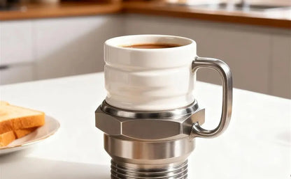 Spark Plug Coffee Cup Ceramic Car Themed Mug for Mechanics Garage Enthusiasts Creative Gift
