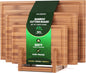 Bamboo Cutting Board Set With Stand, 3PCS Double-Sided Chopping Boards For Kitchen Meal Prep & Serving, Charcuterie, Juice Groov