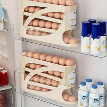 3 Tier Egg Storage Box Rolling Design Large Capacity Anti-Drop Antibacterial Organizer Rack Refrigerator Holder