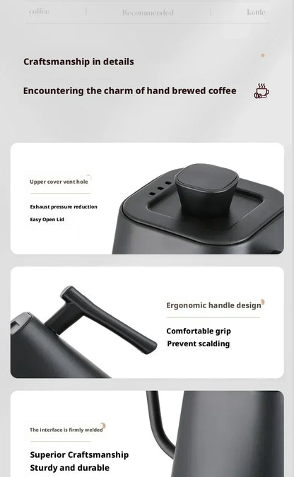 900ML Electric Gooseneck Kettle Constant Temperature Rapid Heating Hand Brew Coffee Pot Gooseneck Kettle Tea Kettle 110V/220V