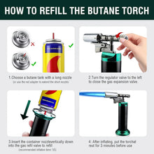 Spray Gun Inflatable Lighter Strong Blue Flame Adjustable Flame Size 360° Inverted Use Outdoor Home Use Gadgets