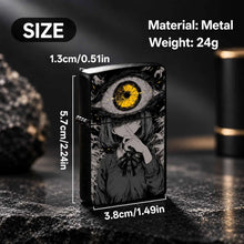 Dark Style One-Eyed Girl Art Illustration Lighter, Trendy Unique Vibe Portable Daily Essential, Distinctive Subculture Design Niche Collectible, Multi-Scene Practical Gift Choice, High Recognition Creative Portable Practical