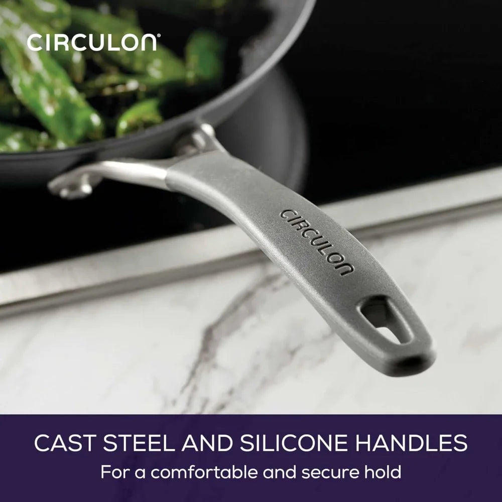 US Shipping Nonstick Induction Cookware Set 9 Piece Pots and Pans Graphite Coating Kitchen Cooking