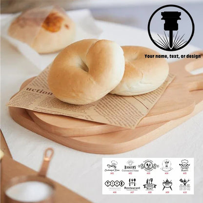 Custom Mini High Quality Kitchen Wooden Chopping Tray Blocks Cutting Board Pizza Bread Fruit Sushi Tray Hangable Kitchen Tool I6
