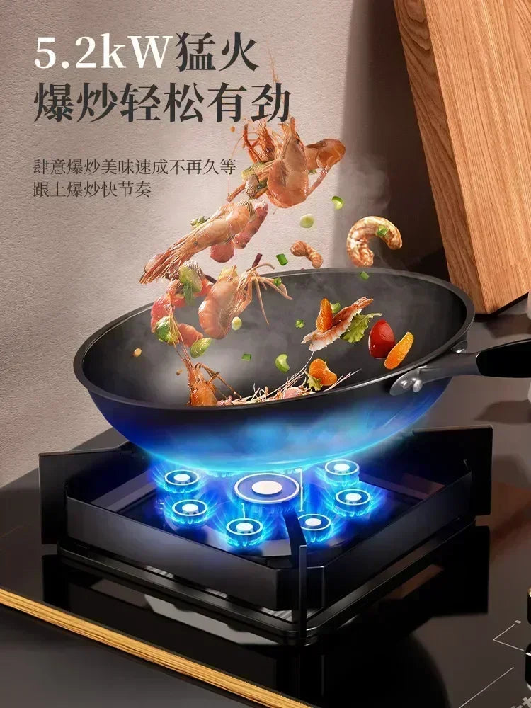 New for home kitchens Large Flame Single Burner Gas Stove for Natural LPG, with Cooktop gas cooker