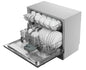 8 Sets Compact Built-in Stainless Steel Electric Dishwasher Customized Integrated  Dishwashing Machine Black Household Hotel