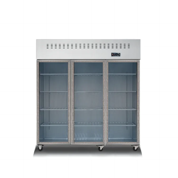 2025 Commercial 4-Door Stainless Steel Refrigerator - Single Temperature Zone, Heavy Duty for Restaurants & Retail Shops