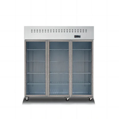 2025 Commercial 4-Door Stainless Steel Refrigerator - Single Temperature Zone, Heavy Duty for Restaurants & Retail Shops