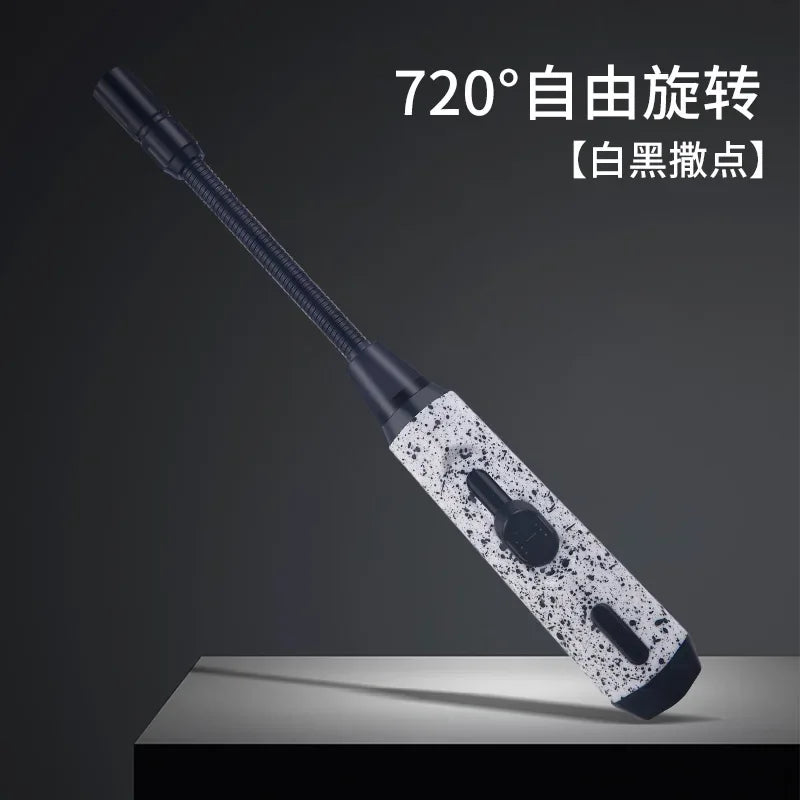 2025 Adjustable Bent Hose Butane Lighter, Windproof Rotary Nozzle, Suitable for Kitchen/barbecue/candle, Inflatable Gas Igniter