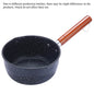 For Home Kitchen Non-Stick Sauce Pan Soup Pot with Pour Spout Milk Saucepan Wooden Handle Stick Proof Sauce Pan