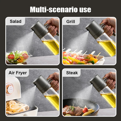Oil Sprayer for Cooking 250ml Olive Oil Glass Spray Bottle Leakproof Kitchen Gadgets Accessories for Salads BBQ Frying Baking