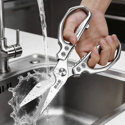 Kitchen scissors Stainless steel Food scissors Multifunctional powerful scissors for chicken, duck and goose bones,Kitchen tools