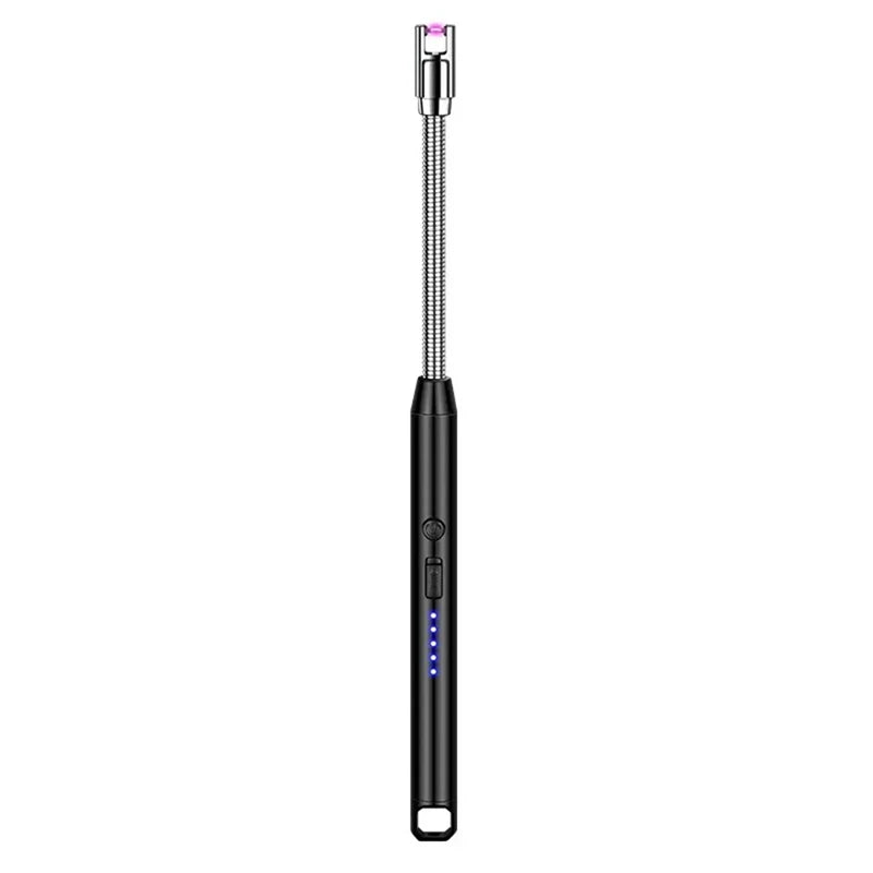 Type-C Rechargeable Kitchen Artifact Portable Smart Pulse Igniter Household Gas Stove Long Handle Electronic Lighter Wholesale