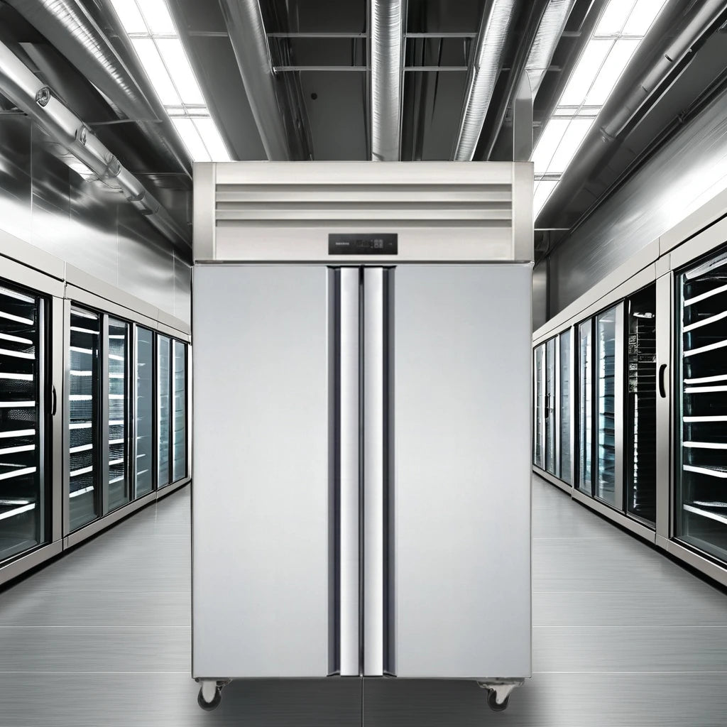 2025 Commercial 4-Door Stainless Steel Refrigerator - Single Temperature Zone, Heavy Duty for Restaurants & Retail Shops