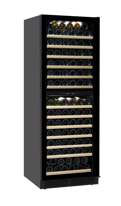 143 Bottles 375L Office Stainless Steel Black Color Built Wine Cellar Compressor Wine Cooler Wine bar Refrigerator