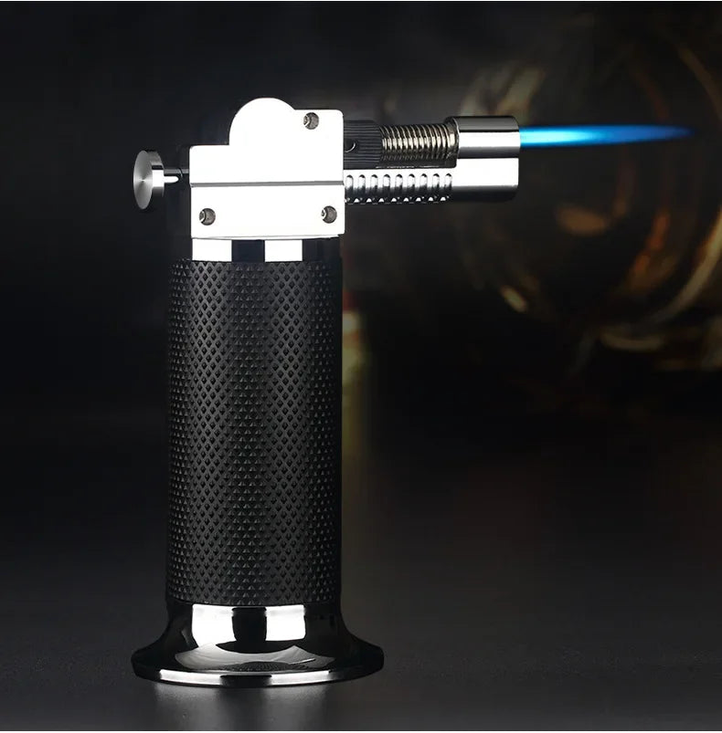 Gas Lighter Windproof BBQ Kitchen Cooking High Capacity Torch Turbine Lighter Spray Gun Jewelry Metal Welding Men's Gifts  Torch