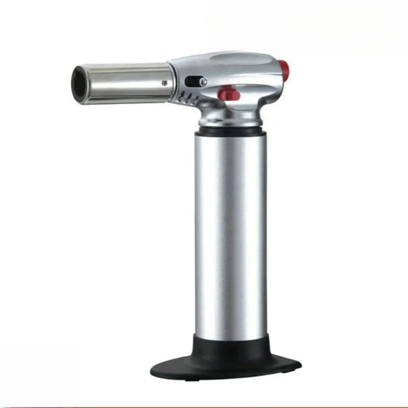 Creative Dual Fire High Temperature High Power Welding Gun Windproof Torch Butane Gas Lighter Outdoor BBQ Kitchen Cigar Lighters