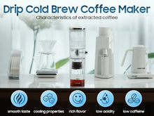 MHW-3BOMBER Iced Coffee Maker 400ml Cold Brewer Portable Cold Brewing Coffee Kettle Glass Coffee Pitcher Summer Camping Tools