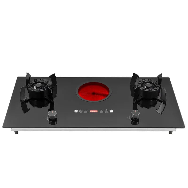 Kitchen Appliance Glass Electric and Gas Burner Stove Tempered Glass Gas Stove for Home
