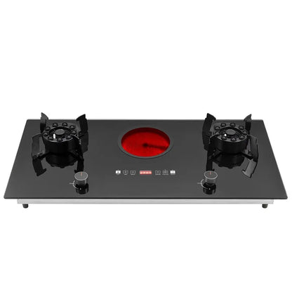Kitchen Appliance Glass Electric and Gas Burner Stove Tempered Glass Gas Stove for Home