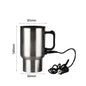 12/24V Car Coffee Mug 750ml Car Kettle Boiler Automatic Shut Off Stainless Steel Heating Travel Cup Kettle Boil Dry Protection