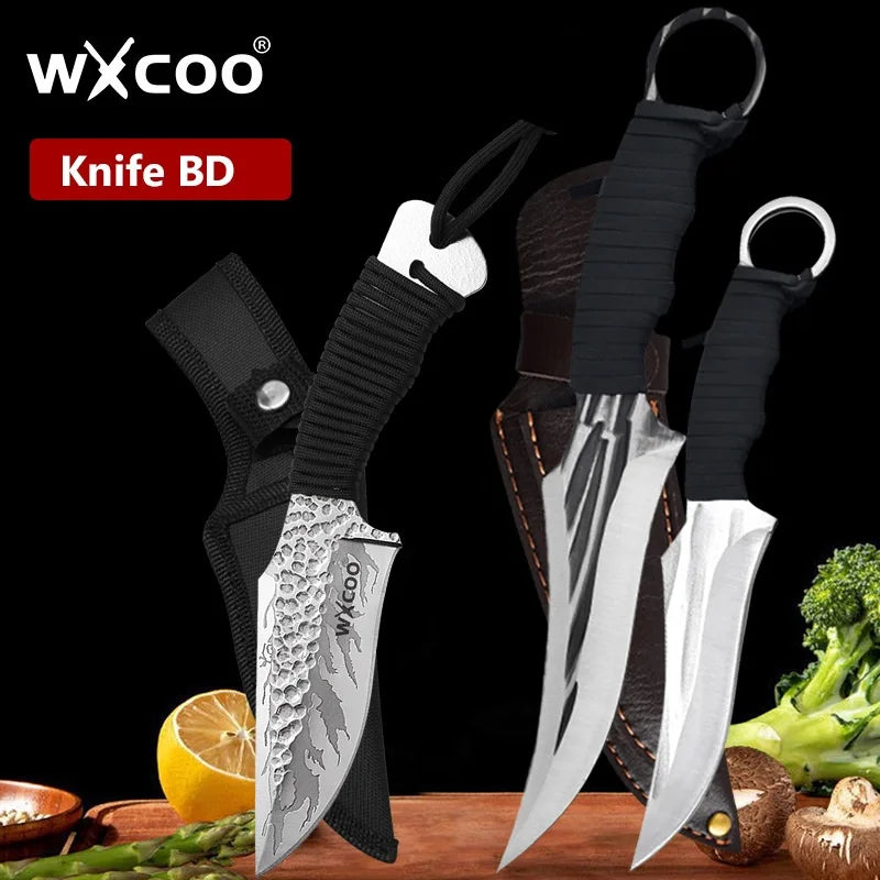 WXCOO Kitchen Boning Knife Butcher's Cutting Knife Slicing Meat Cleaver Full Tang Handmade Forged Knife Kitchen Accessories