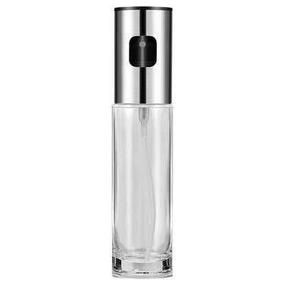 Kitchen Oil Sprayer for Cooking,100ml Olive Oil or Vinegar, Trigger Design,Stainless Steel Vinegar Glass Spray Bottle