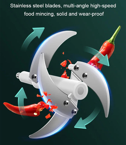 2L 304 Stainless Steel Electric Chopper Meat Grinder Mincer Food Processor Slicer Vegetable food chopper meat slicer machine