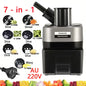 New Commercial Double Spout Vegetable Cutter 4 in 1 Multifunctional Dicing Shredding Slicing Cutting Strips Vegetables
