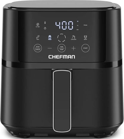 4 QT Compact Air Fryer with Hi-Fry Technology, Touchscreen & 4 Presets, Nonstick Basket, Dishwasher Safe