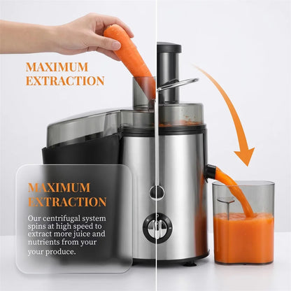 Strong Power Fruit Juicer 800W Centrifugal Juicer Easy To Clean Juice Extractor for Fruits Vegetables Portable Juicer Machine