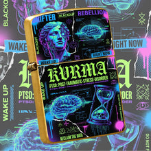 Cyber Style Kvrma Themed Lightweight Lighter, Trendy Print Of Statue Brain Hourglass, Portable Accessory For Daily Outdoor Multi Scenarios, Cool Unique Practical Item For Everyday Use And Festival Gift Giving A Humorous And I