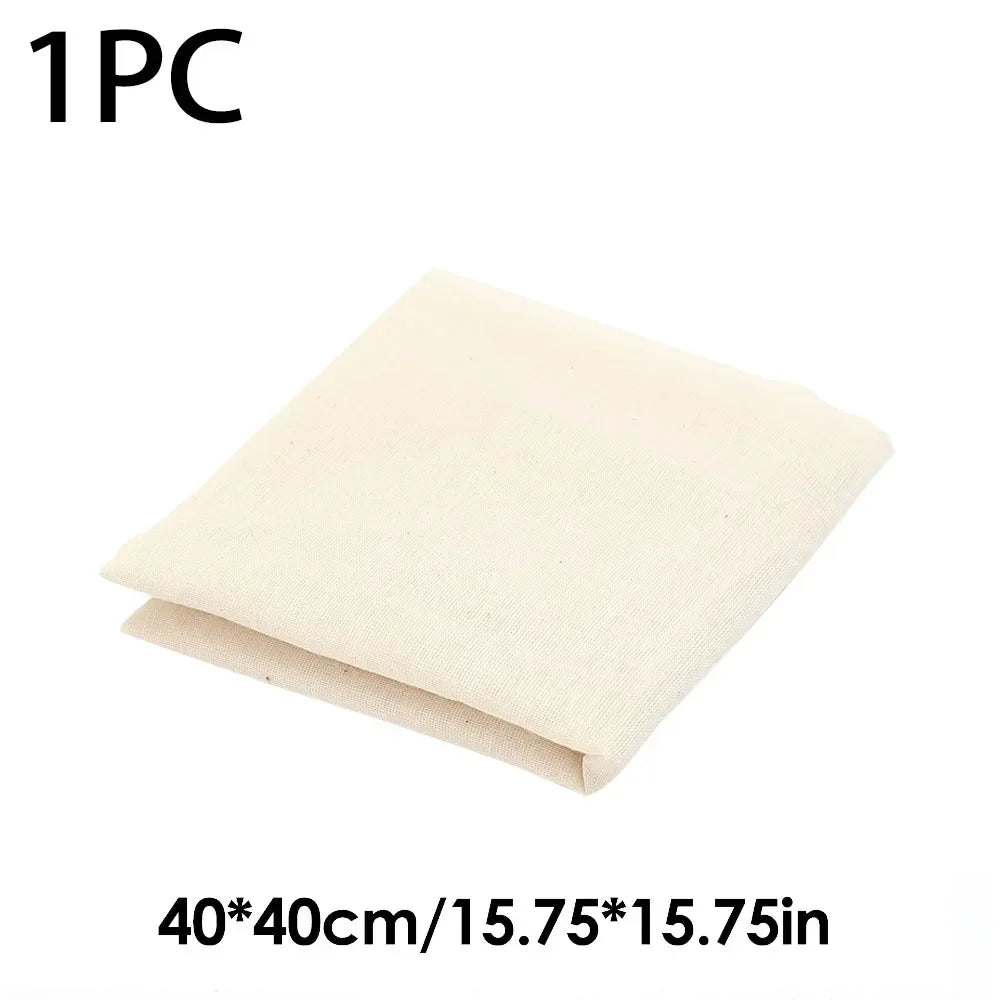 Reusable Nut Milk Cloth Bag Strainers Unbleached Natural Cotton Cheesecloth Cheese Yogurt Tofu Filter Kitchen Fine Mesh Strainer