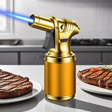 Butane Torch Gas Lighter Windproof Metal Inflatale Smoking Accessories and Outdoor Cigar Ignition Tool High Flame Flamethrower