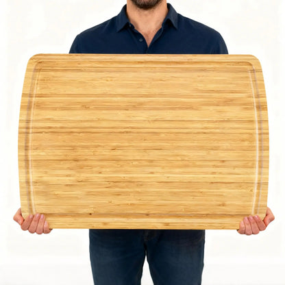30 x 20 Extra Large Cutting Board, Bamboo Stove Top Cover, Over the Sink Cutting Board with Juice Groove, Heavy Duty Charcuterie Board for Kitchen