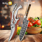 Kitchen Knife Set Professional Chef Knife 7CR17 Germany Stainless Steel Damascus Laser Meat Cleaver Slicing Santoku Cutter Tools