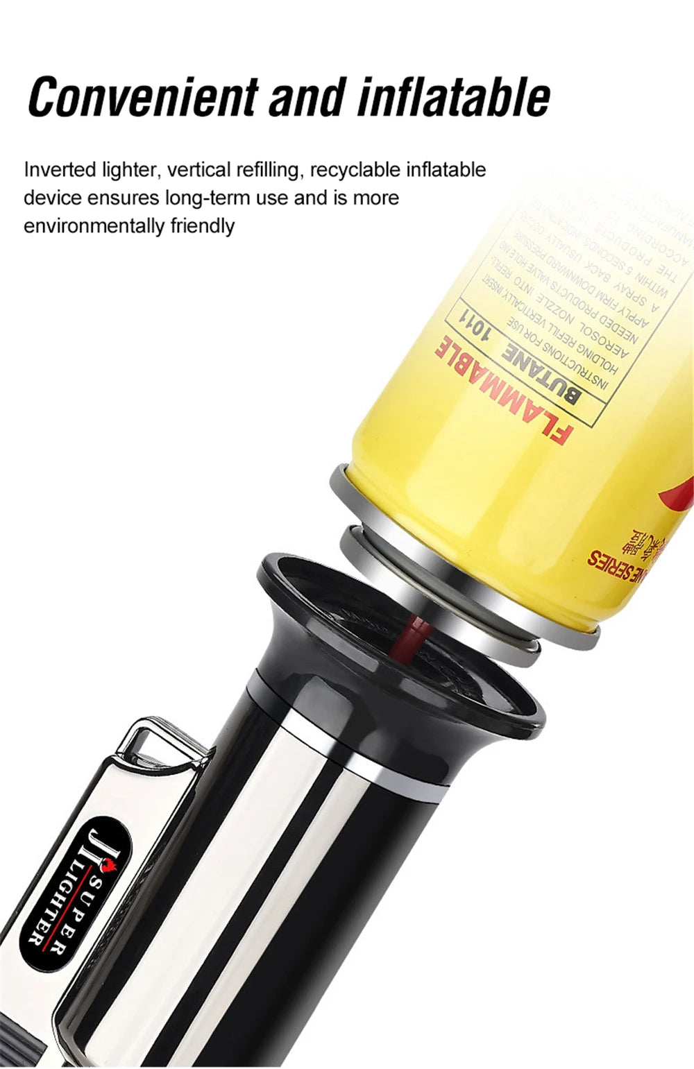 Metal Windproof Turbo Gas Lighters Welding Torch Kitchen Cooking Adjustable Flame Powerful Spray Gun Cigar Lighter For Men Gifts
