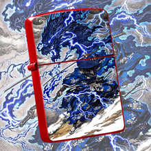 Ukiyo-E Style Lightning Blue Dragon Ronin Themed Decorative Ornament, Exquisite Art Accessory, Unique Aesthetic Desktop Display, Versatile For Daily Scenes, Premium Collectible Gift For Art Lovers And Trend Enthusiasts A Humo