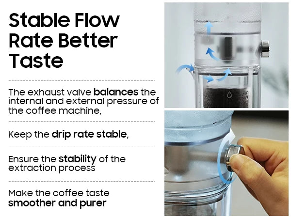 MHW-3BOMBER Iced Coffee Maker 400ml Cold Brewer Portable Cold Brewing Coffee Kettle Glass Coffee Pitcher Summer Camping Tools