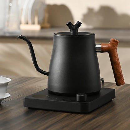 1L 1000W Gooseneck Electric Kettle Smart Teapot with Temperature Control for Precision Hand Brew Coffee Pouring Pot