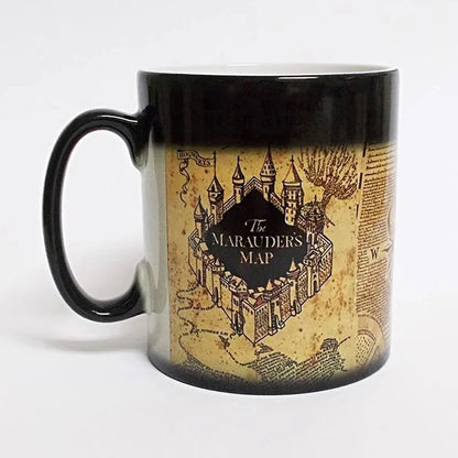 Creative Magic Mug,Color Changing Mug Marauders Map Mischief Managed Wine Tea Cup  Hot Drink Cup Creative Drinkware Gifts