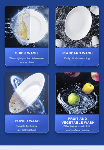 Table Top Dishwasher Home Mini Countertop Dishwasher 5 Sets Water tank Portable RV Fully Automatic Dishwasher Factory