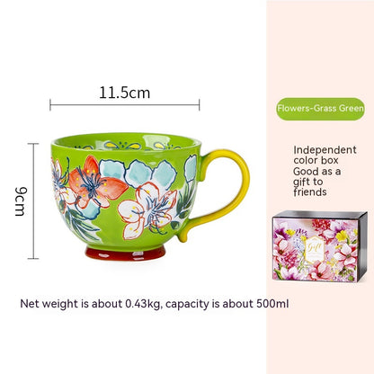 Hand-painted ceramic cup - Aomak Ceramic Cup 