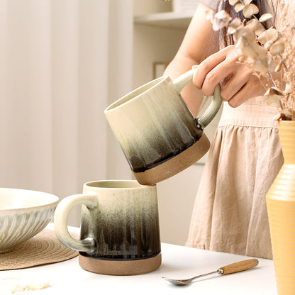 Retro ceramic mug - Gradient Splash Ink Ceramic Mug