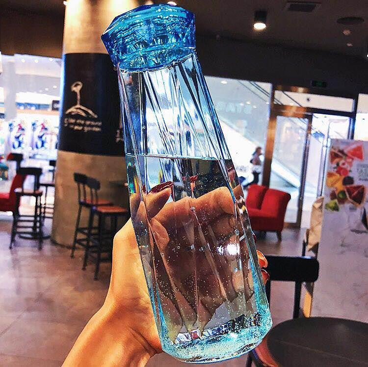 Crystal Glass Cup With Lid Glass Bottle