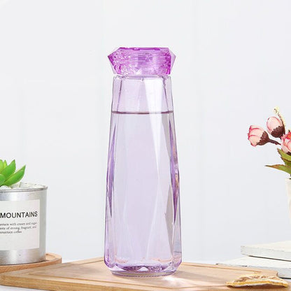 Crystal Glass Cup With Lid Glass Bottle