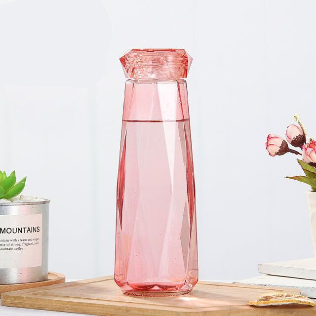 Crystal Glass Cup With Lid Glass Bottle