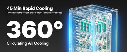 SucceBuy Commercial Merchandiser Refrigerator Glass Door Display Refrigerator Beverage Refrigerator Cooler Merchandiser