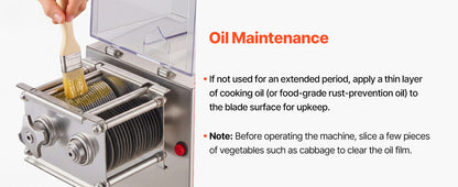 SucceBuy Meat Cutting Machine 850 W Commercial Slicer 5 mm Stainless Steel Blade Shredder for Boneless Meat Vegetables Kitchen